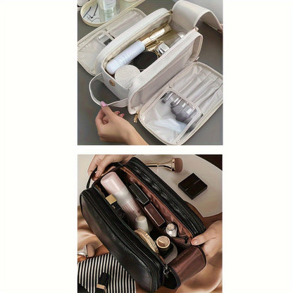 Women's Large Capacity Multifunctional Cosmetic Bag – Portable Travel Makeup and Toiletries Storage