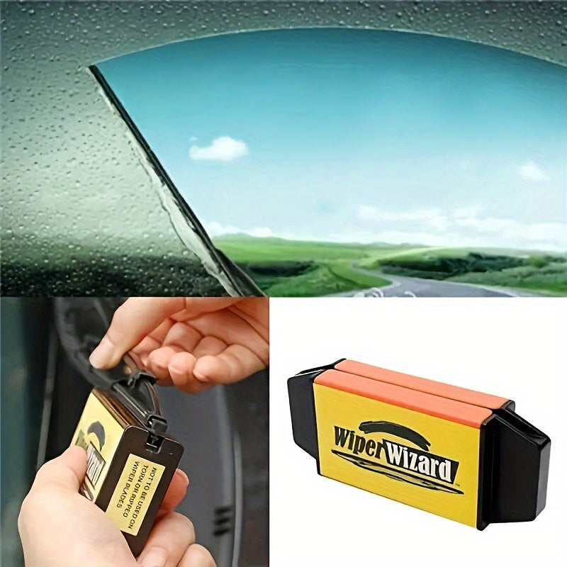 Yellow Miracle Wiper Blade Renewal Brush – Universally Fit – Instantly Restores and Repairs for Clear Vision