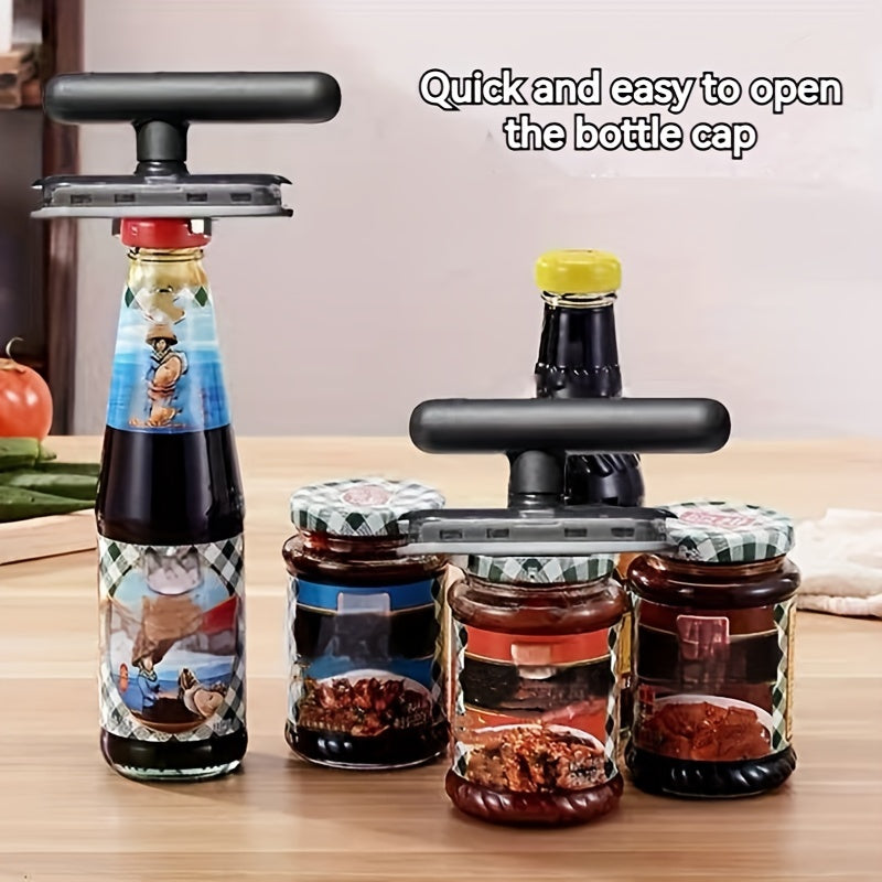 Adjustable Jar & Bottle Opener – Multifunctional Metal Can Lid Gripper, Manual Kitchen Accessory for Easy Opening, Party Supplies