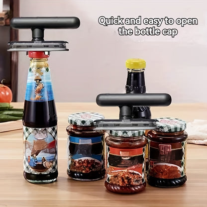 Adjustable Jar & Bottle Opener – Multifunctional Metal Can Lid Gripper, Manual Kitchen Accessory for Easy Opening, Party Supplies