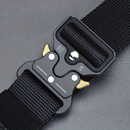 2PCS Tactical Multi-Function Men's Belt – Durable Plastic Buckle, Perfect for Hunting, Outdoor Adventures & Gifts