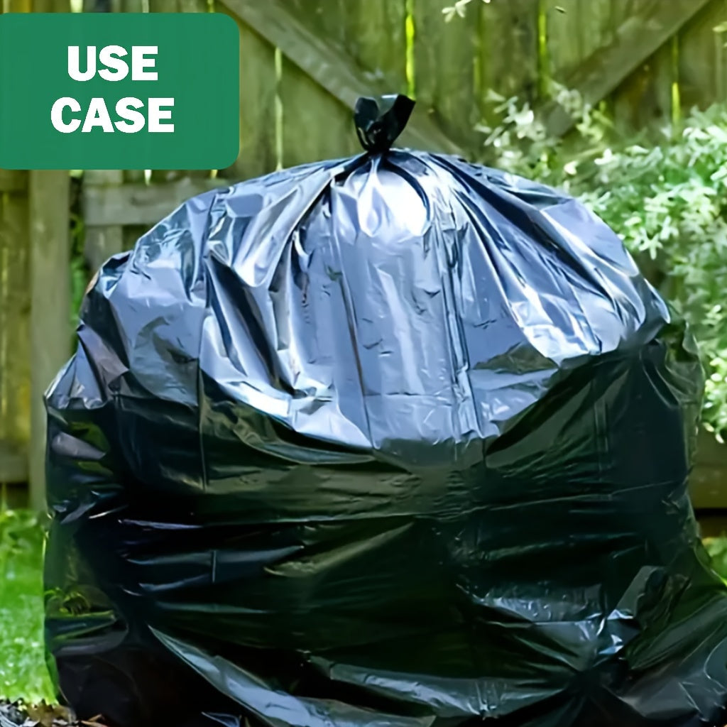 63 Gallon Heavy Duty Trash Bags - 20/40 Counts, Extra Large Lawn and Leaf Bags, Industrial Garbage Bags for Construction Sites and Workshops, Black