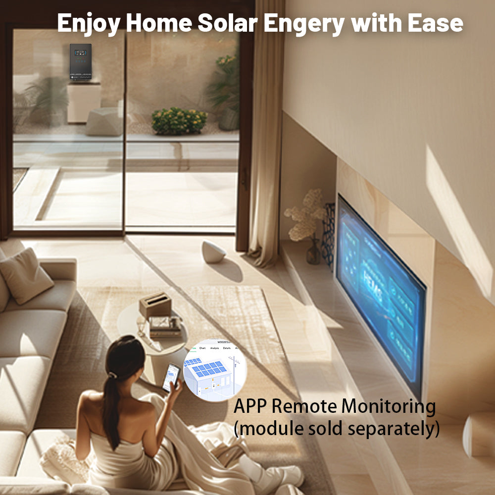 Sumry 3.6/4kW Hybrid Solar Inverter 24V – Pure Sine Wave, 110/120V, WiFi, Short Circuit Protection