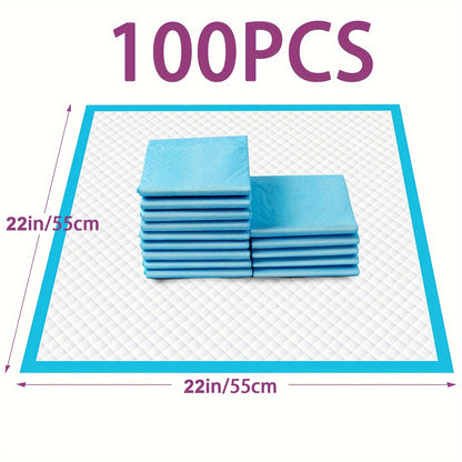 100 Pcs Extra Large Dog Pee Pads – 22"x22", Super Absorbent & Leak-Proof XL Disposable Training Potty Pads for Puppies and Dogs