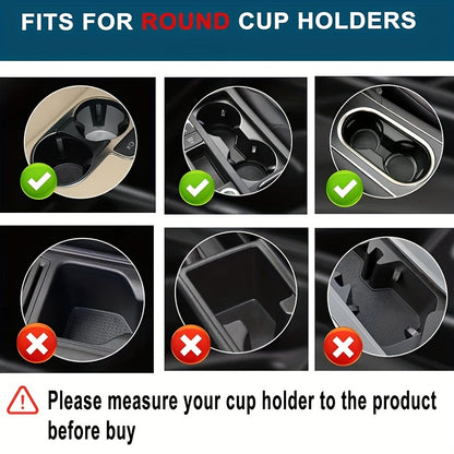 Car Cup Holder Expander – Adjustable Multifunctional Dual Cup Holder with Phone Holder and Aromatherapy Organizer – Ideal Gift for Thanksgiving, Christmas and New Year