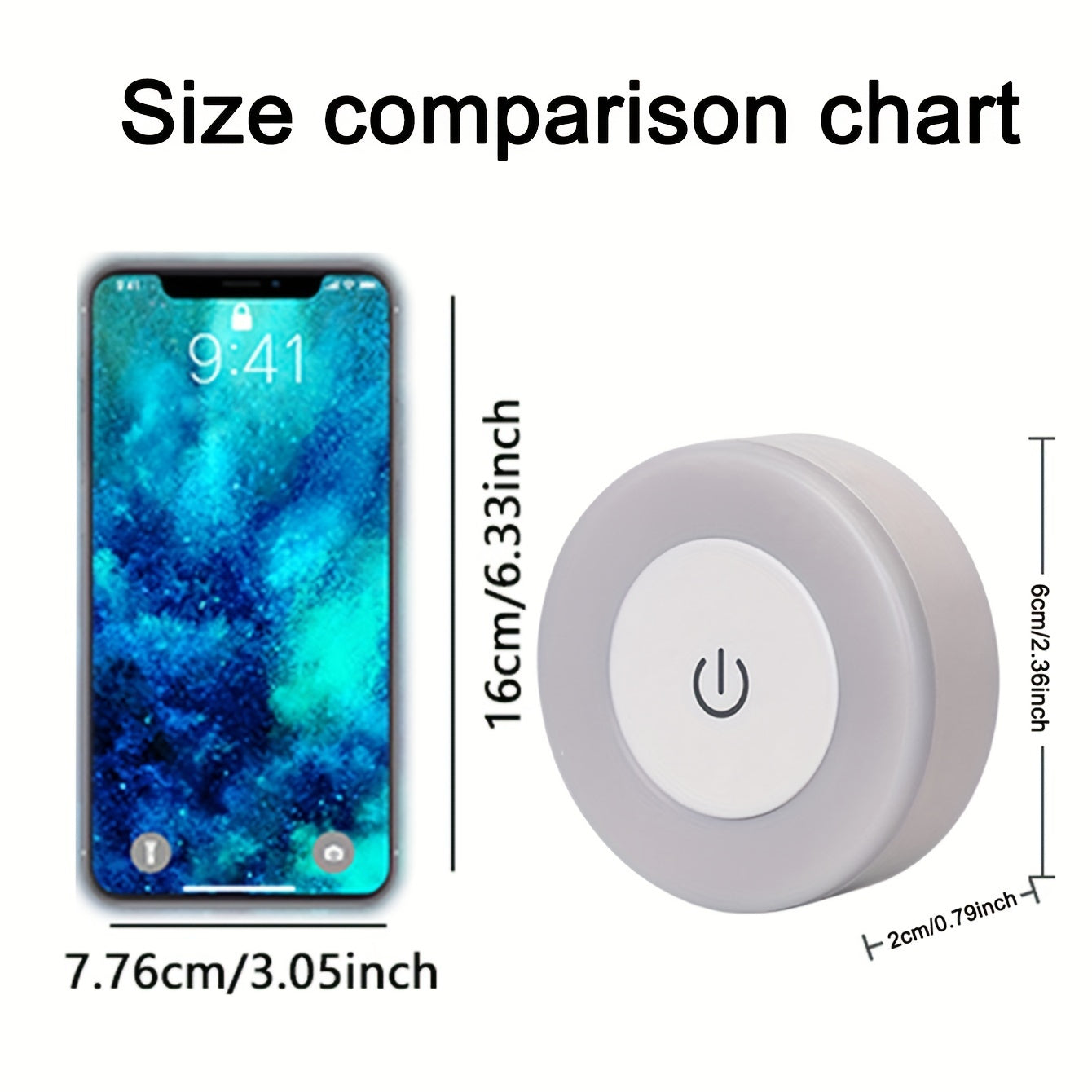 LED Touch Night Light – Dimmable Decorative Light for Bedroom, Aisle, Washroom, Living Room, Wardrobe and Cabinet (Warm/White Light)