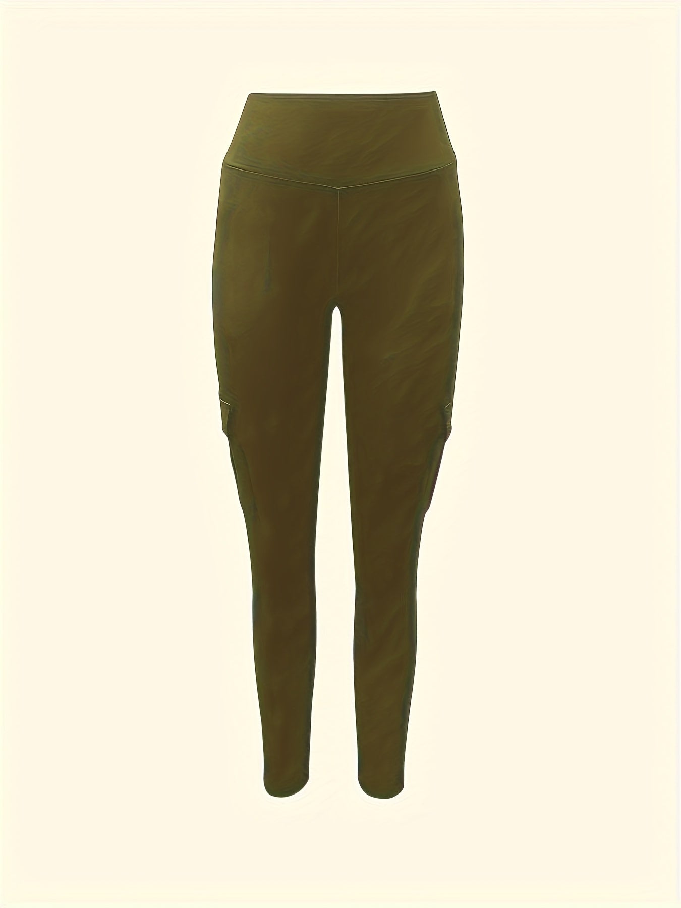 High-Waisted Butt Lifting Yoga Leggings - Women's Fall & Winter Activewear with Pockets, Moisture-Wicking, Four-Way Stretch, Breathable - Solid Color, Perfect for Fitness, Running, Outdoor Activities