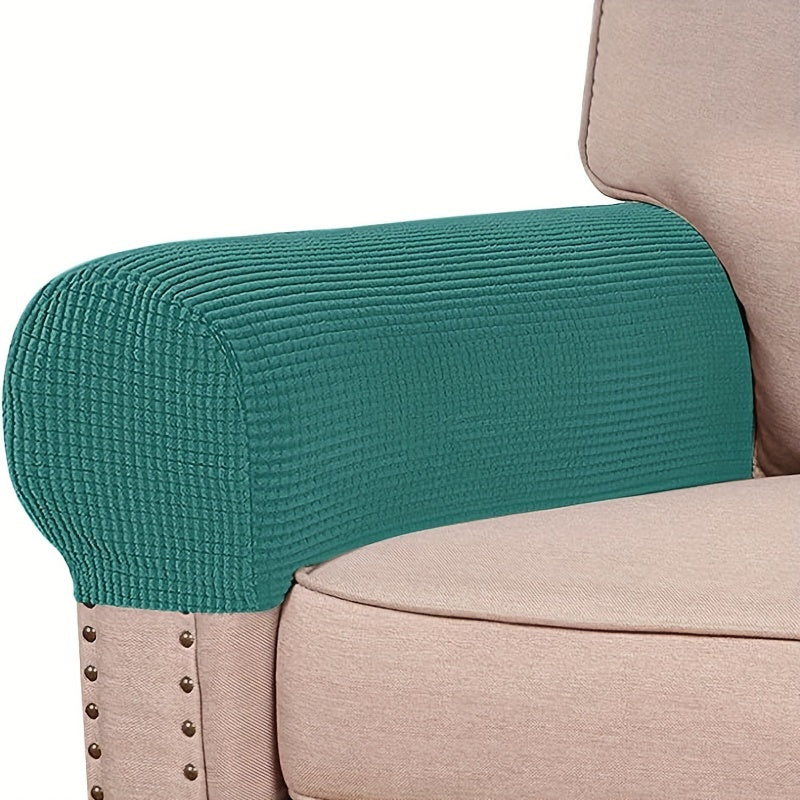 2PCS Spandex Armchair Slipcovers – Stretch Armrest Covers for Chairs and Sofa, Non-Slip Furniture Protector for Bedroom, Office and Living Room