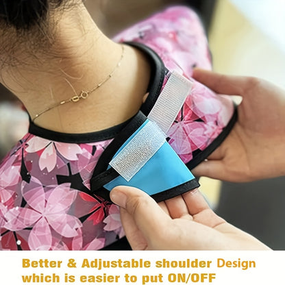 Adult Bibs for Women – Washable, Reusable Waterproof Clothing Protector with Optional Crumb Catcher