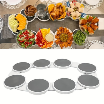Adjustable Rotating Table Turntable - Durable ABS, Ideal for Parties and Gatherings