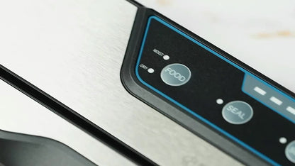 Beelicious Vacuum Sealer Machine Set – Automatic Air Sealing System with Starter Kit, Built-in Cutter, Moist Mode, Air Suction Hose, LED Indicator, Quiet, 50% Compact, 2-Year Warranty, Sous Vide