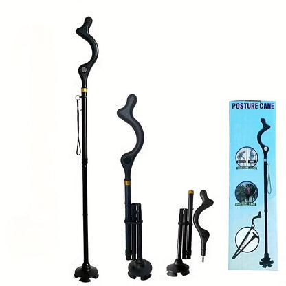 Lightweight Aluminum Alloy Folding Trekking Pole – Adjustable, Locking Climbing Stick for Outdoors