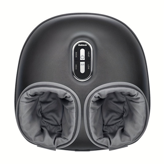 Shiatsu Foot Massager Machine – Deep Kneading, Heat & Air Compression for Foot Wellness (Gray)