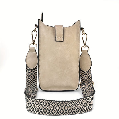 Women’s 8.7 Inch PU Leather Phone Bag – Large Capacity Crossbody and Coin Purse Mini Shoulder Bag – Portable Daily Bag