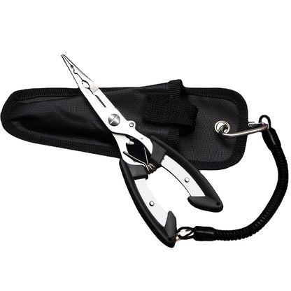 Heavy-Duty Stainless Steel Fishing Pliers – Precision Scissors, Lure Cutter, and Safe Hook Remover – Ultimate Fishing Tool for Outdoor Enthusiasts and Anglers