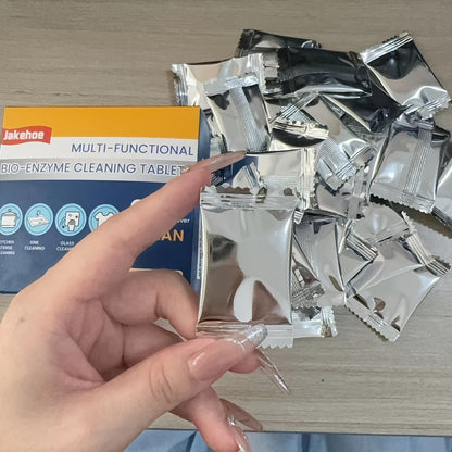 30pcs Multi-Purpose Cleaning Tabs - Stainless Steel Rust Remover & Stain Cleaner for Bathroom, Kitchen, and Restaurant