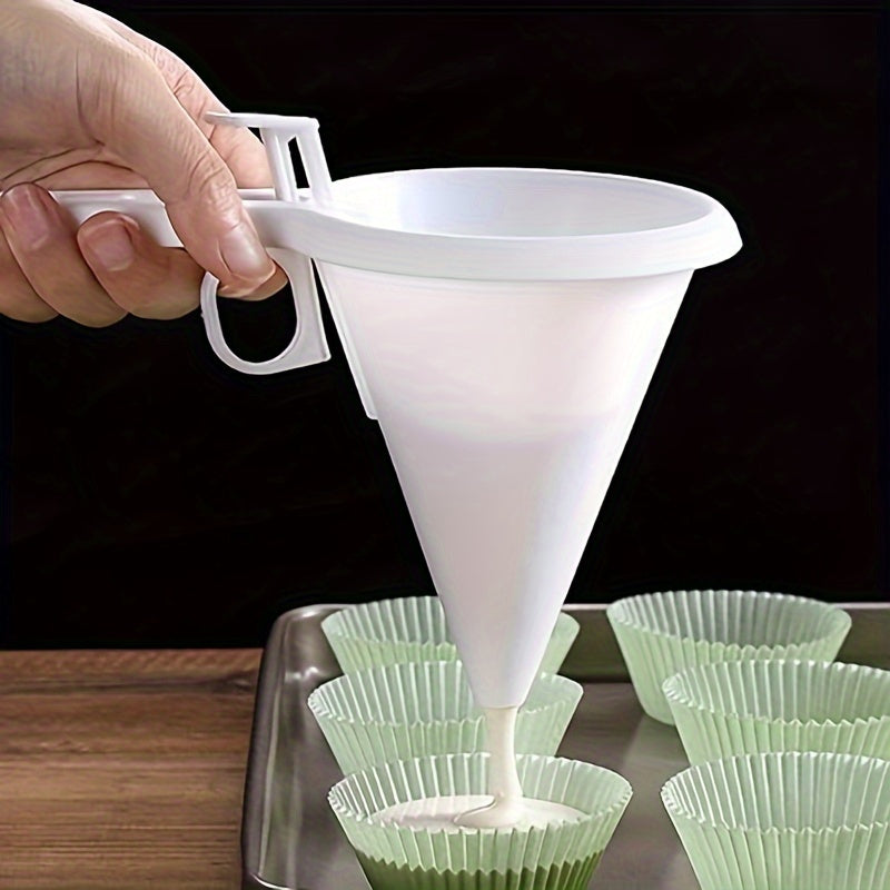 Handheld Cream Funnel - Multifunctional Cake and Chocolate Dispenser, Adjustable Batter Dispenser, Candy Bar Funnel for Baking and Cake Decoration, Ideal for Restaurants, Food Trucks, and Bakeries