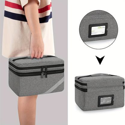 Medicine Storage Bag Organizer – Portable Small Pill Bottle Pouch – Suitable for Home, Office, School, Outdoor Travel ( Empty Bag )