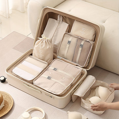 7PCS Large Capacity Travel Organizer Set - Premium Nylon Packing Cubes with Storage Pouch - Lightweight, Durable, and Easy to Use for Vacation and  Travel