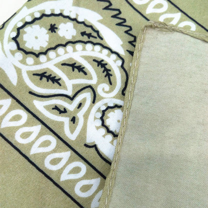 Unisex Cotton Bandana – Paisley Cowboy & Biker Headband, Wrist Wrap & Hair Scarf for Men & Women