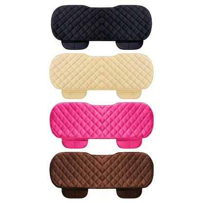 Car Back Seat Cover – Plush Rear Protector Mat, Non-Slip Auto Chair Cushion Accessories for Back Row
