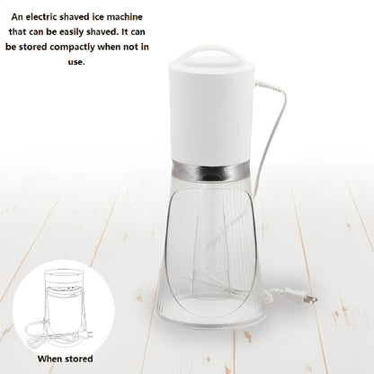 Electric Ice Shaver and Snow Cone Machine - Includes 2 Reusable 3.38oz Plastic Ice Mold Cups - Essential Kitchen Accessory