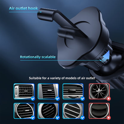 Wireless Car Charger with Automatic Phone Holder – 15W Fast Charging, 360° Rotation, Secure Grip – Compatible with iPhone 14/13/12/11 Pro/Max and Samsung Galaxy S23/S22/S21/S20