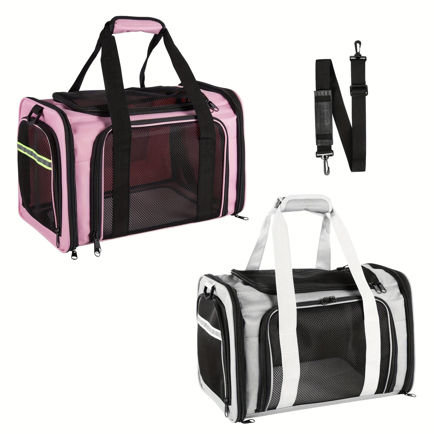 Under 15lb Collapsible Pet Carrier - Airline / TSA Approved, Soft Sided, Ventilated, Easy to Clean, Portable for Small Dogs, Kittens, and Cats - Ideal for Road Trips, Flights, and Outdoor Adventures