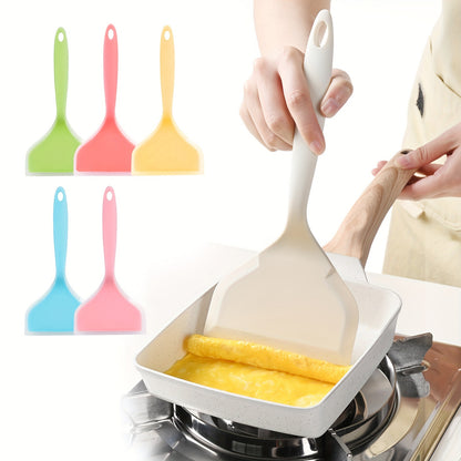 Nonstick Pancake Shovel & Turner – Silicone Omelette Spatula for Eggs, Fish, Pizza, & Steak, Heat-Resistant Kitchen Utensil