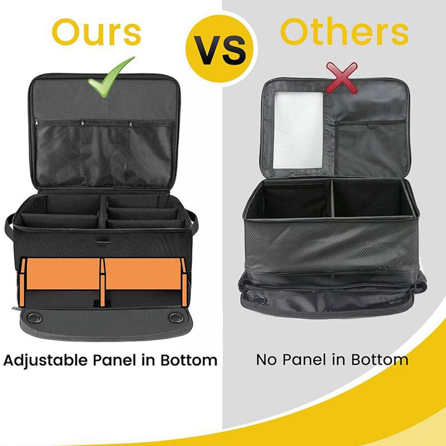 Golf Shoe Bag – Outdoor Foldable Storage for Golf Supplies, Oxford Cloth Holder Box for Ball & Towel, Portable Trunk Organizer