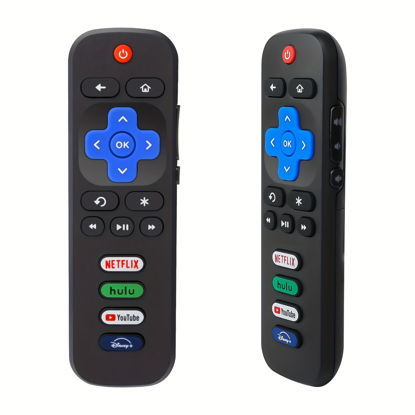 Buy 1 Get 1 Free - Universal Replacement Remote Control for Roku TVs (2-Pack) | Compatible with TCL, Hisense, Onn, Sharp, Element, Westinghouse, Philips, Insignia, JVC, RCA | Easy Setup, No Programming Required