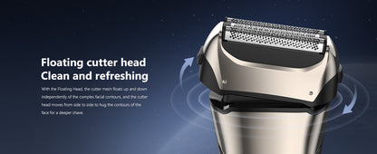 Sejoy Electric Razor for Men – 3-Blade Foil Shaver with 7500 RPM High-Speed Motor & Digital Power Display