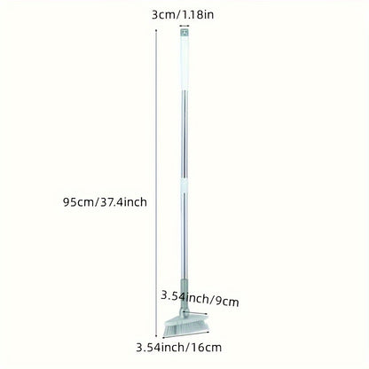 Triangle Floor Brush – Long Handled Hard Bristled Brush for Wall Corners, Ceramic Tiles, and Bathroom Cleaning