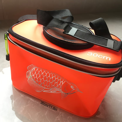 Spacious EVA Fishing Tackle Bag – Collapsible, Waterproof, Zipper Closure for Camping & Anglers
