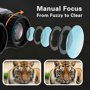 10X Digital Night Vision Binoculars | 9-Level Infrared, 600M Visibility in Darkness with 5000mAh Rechargeable Battery