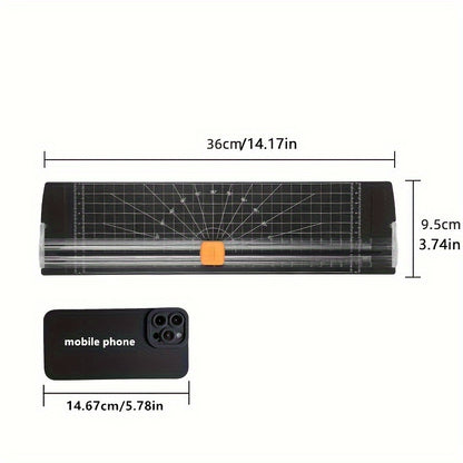 ProCut Portable Paper Cutter – Rotary Trimmers for A3/A4 Sizes – Effortless Cutting, Precise Results – Compact Design for Office, School, and Home Use