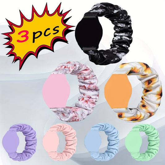 Adjustable Scrunchie Band for Samsung Galaxy Watch 6/5/4 - Soft Stretchy Strap for Women, Compatible with 40mm, 44mm, 45mm, 42mm and 46mm