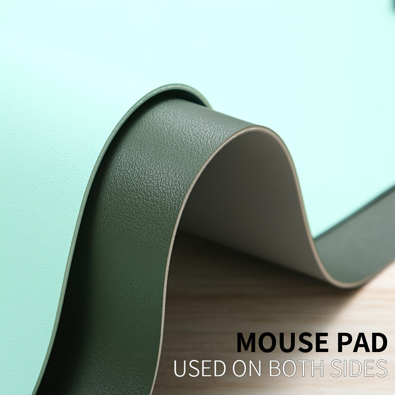 Multifunctional PU Leather Mouse Pad - Large, Waterproof & Anti-Fouling - Durable Desk Mat for Office and Home, Non-Slip