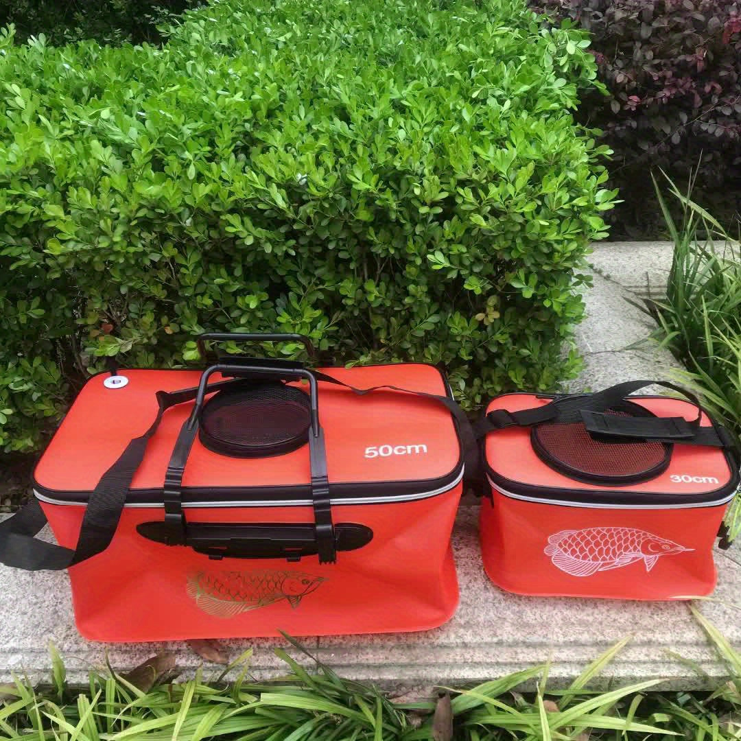 Spacious EVA Fishing Tackle Bag – Collapsible, Waterproof, Zipper Closure for Camping & Anglers