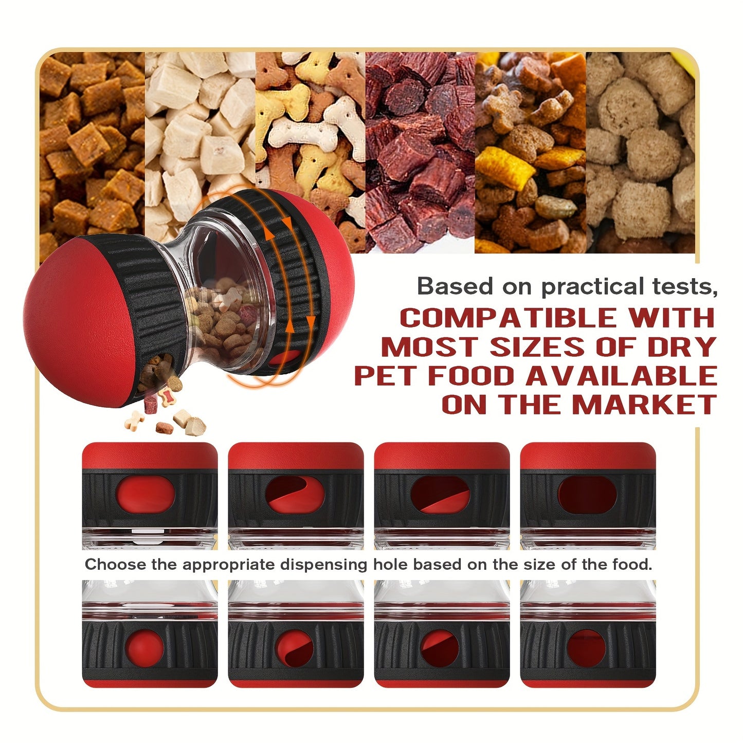 Interactive Ball-Shaped Dog Toy - Slow Feeding, Food Hiding, and Educational Play - Durable and Fun Pet Accessory