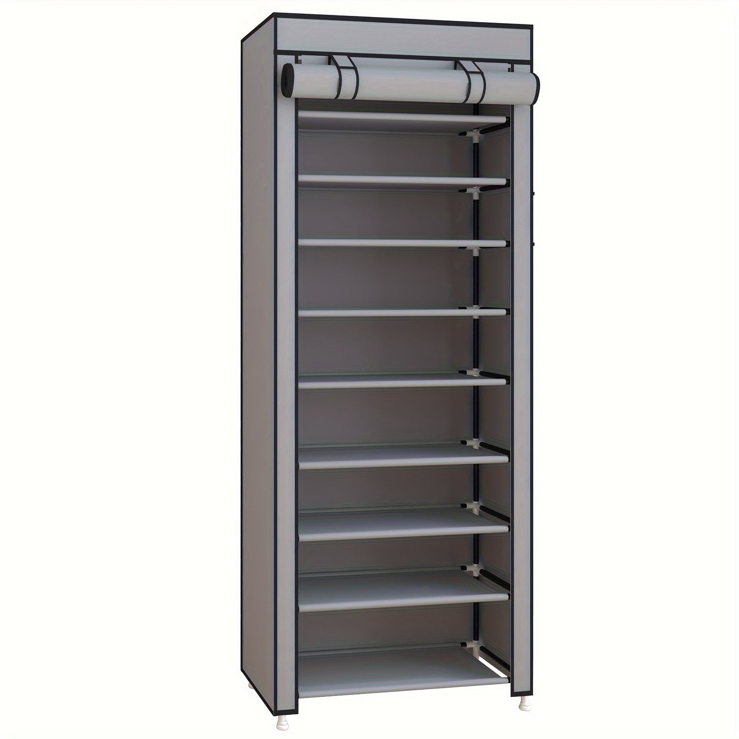 High-Capacity 9 Tier Shoe Rack Organizer with Dust Cover – Space-Saving, Easy Assembly – Stylish, Sturdy, and Durable for Household Closets and Entryways