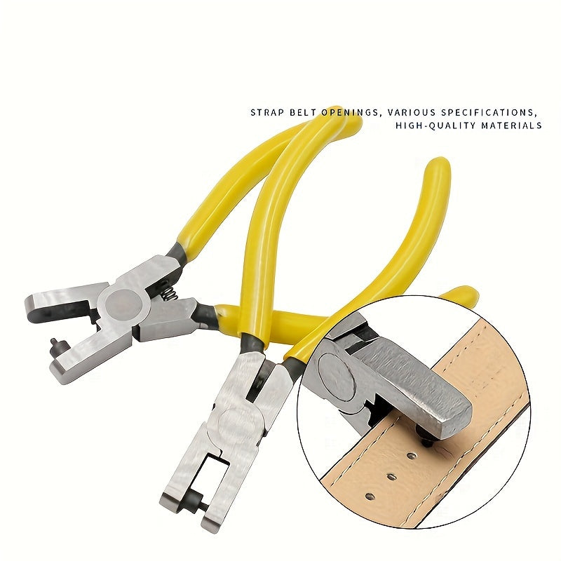 Universal Leather Hole Punch Plier 2.0mm – Hand Strap Wrist Belt Puncher for Watch Bands, Thin Belts, Dog Collars, Shoes and Craft Projects