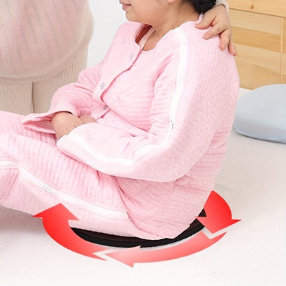 360-Degree Swivel Seat Cushion – Rotating Memory Foam Pad with Cotton Cover, Non-Slip Base for Elderly and Expectant Mothers, Ideal for Office and Home (1-Pack)