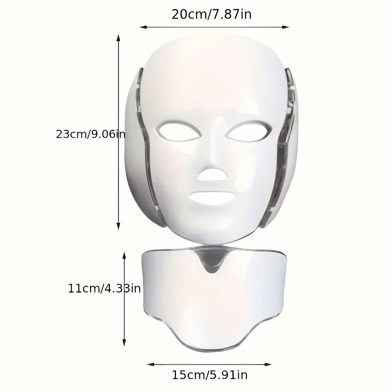 7 Color LED Facial Mask Device - Beauty Skin Care Mask Machine, Facial Skin Care Tools for Anti-Aging & Radiant Skin