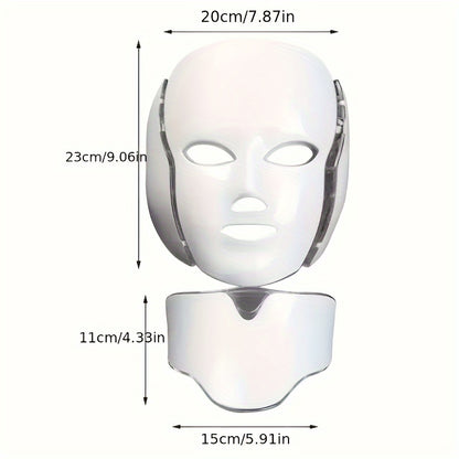 7 Color LED Facial Mask Device - Beauty Skin Care Mask Machine, Facial Skin Care Tools for Anti-Aging & Radiant Skin