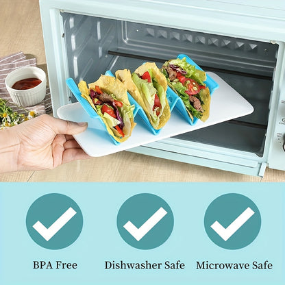 Reusable Taco Holders – 1/3/6pcs Colorful Washable Taco Stands, Safety Taco Rack, Also for Pancakes – Kitchen Gadgets and Kitchen Stuff