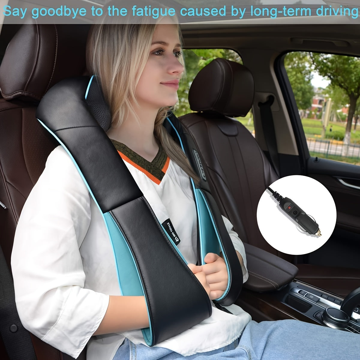 Heated Shiatsu Neck and Shoulder Massager – Deep Kneading Massage for Neck, Back, Waist and More, Ideal Gift for Men, Women, and Parents