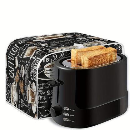 Coffee Pattern 2 Slice Toaster Cover - Dust Proof Kitchen Appliance Cover with Anti-Fingerprint Protection - Perfect Gift for Women