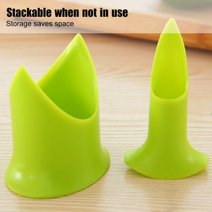 2pcs Pepper Corer Set - Plastic Chili Seed Remover for Household Use, Multifunctional Kitchen Tool for Jalapenos