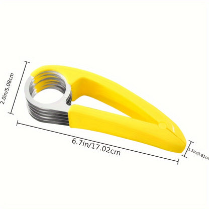 Banana and Cucumber Slicer – Stainless Steel Blade Kitchen Gadget for Easy Fruit & Vegetable Slicing